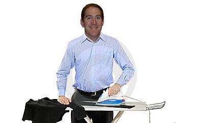 DISCLAIMER: This is not an actual picture of Mr. Hesse ironing.