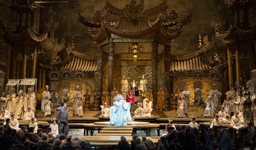 A performance of Turandot at the Metropolitan Opera New York