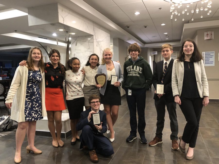 The Speech and Debate team at the Congressional National Qualifying Tournament 