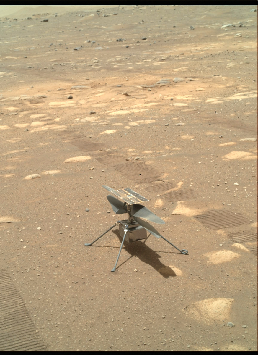 Ingenuity on Mars. Taken April 6 2021.